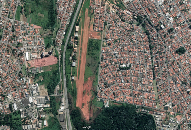 Aeroporto Atibaia - Imagem Google Earth