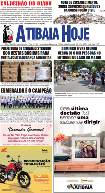 Edição 1751 - Jornal Atibaia Hoje