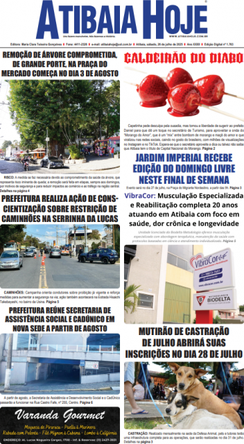 Edição 1763 - Jornal Atibaia Hoje