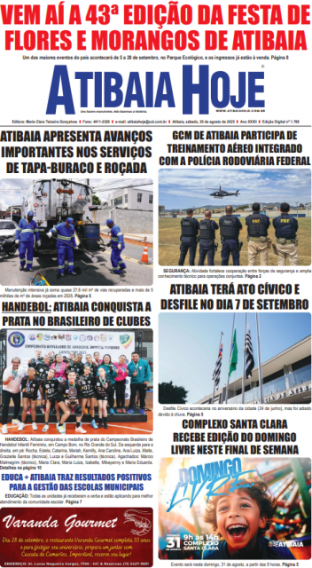 Edição 1768 - Jornal Atibaia Hoje