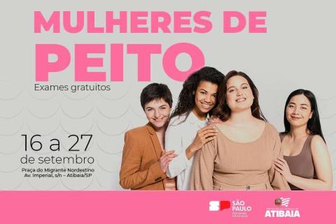 Carreta do Programa Mulheres de Peito oferece mamografias gratuitas em Atibaia
