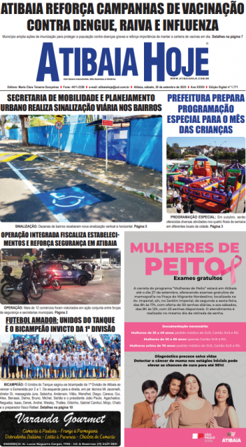 Edição 1771 - Jornal Atibaia Hoje