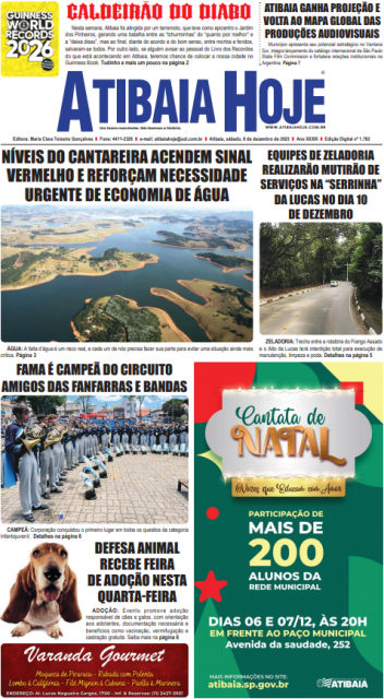 Edição 1782 - Jornal Atibaia Hoje