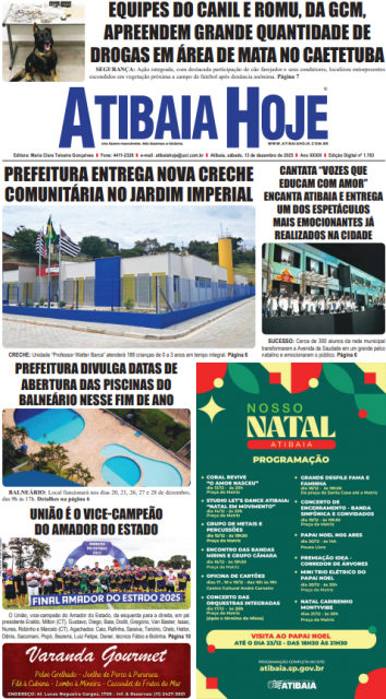 Edição 1783 - Jornal Atibaia Hoje