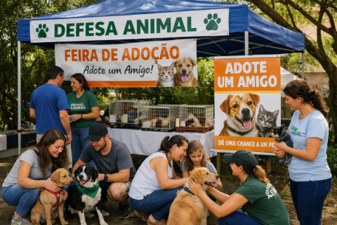 Defesa Animal recebe feira de adoção na próxima quarta-feira (14)