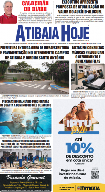 Edição 1786 - Jornal Atibaia Hoje