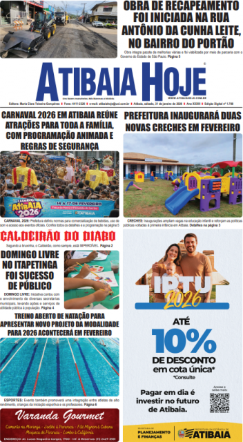 Edição 1788 - Jornal Atibaia Hoje