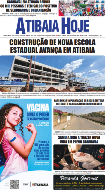 Edição 1791 - Jornal Atibaia Hoje