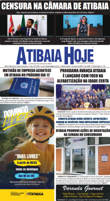 Edição 1793 - Jornal Atibaia Hoje