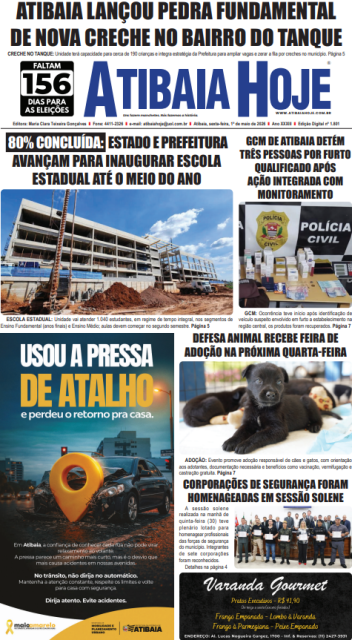 Edição 1801 - Jornal Atibaia Hoje