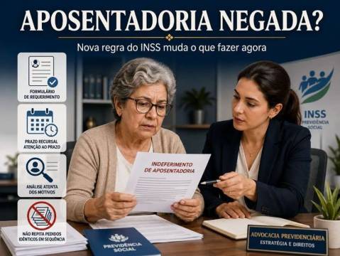 O INSS mudou a regra para novos pedidos de benefício
Agora, quem teve a aposentadoria negada precisa ter mais cuidado antes de fazer outro requerimento igual