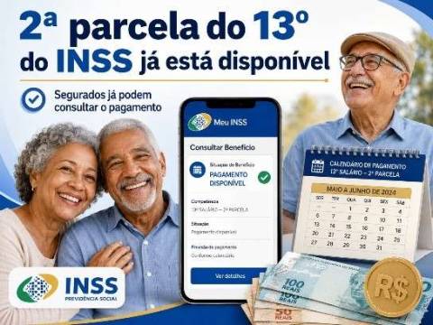Segunda parcela do 13º do INSS já pode ser consultada pelos segurados do INSS
