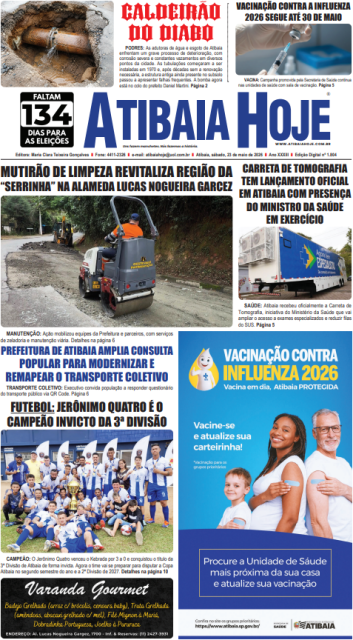 Edição 1804 - Jornal Atibaia Hoje
