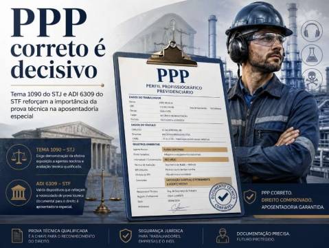 Aposentadoria especial: por que o PPP correto ficou ainda mais importante após decisões do STJ e do STF