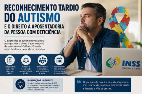 Reconhecimento tardio do autismo pode garantir direito à aposentadoria da pessoa com deficiência
