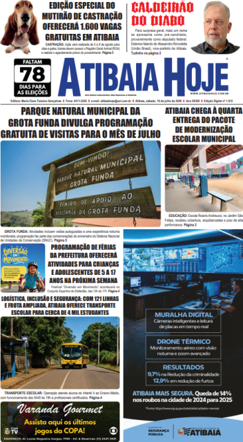 Edição 1812 - Jornal Atibaia Hoje