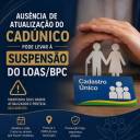 Ausência de atualização do CadÚnico pode levar à suspensão do BPC/LOAS