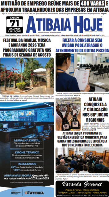 Edição 1813 - Jornal Atibaia Hoje