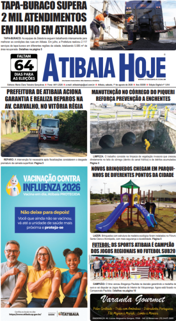 Edição 1814 - Jornal Atibaia Hoje