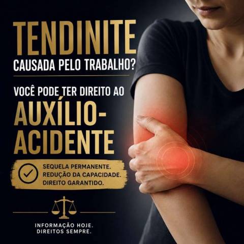 Tendinite causada pelo trabalho pode dar direito ao auxílio acidente do INSS