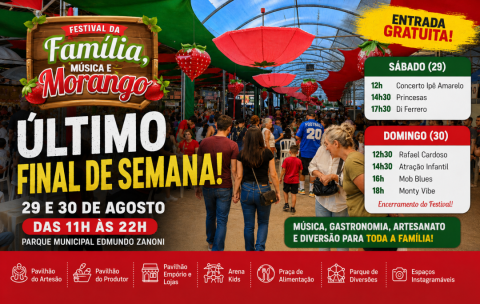 Festival da Família chega ao último fim de semana em Atibaia
