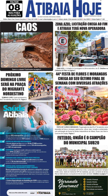 Edição 1822 - Jornal Atibaia Hoje