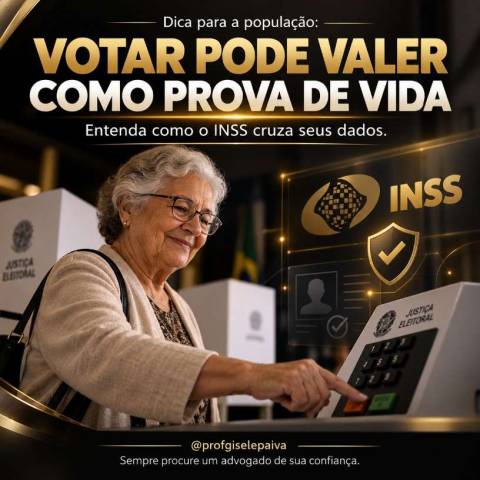 Comparecimento às urnas pode valer como prova de vida do INSS