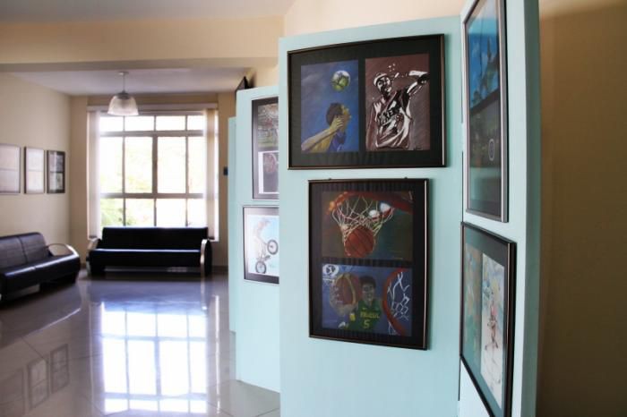 Câmara abriu exposição de desenhos sobre a Olimpíada