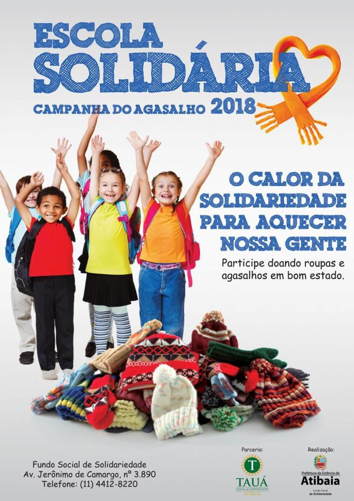 Fundo Social de Solidariedade promove a segunda edição do desafio Escola Solidária em Atibaia