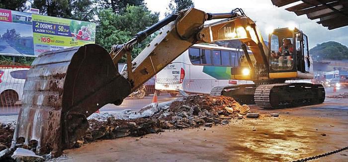 Começaram obras de duplicação da Jerônimo de Camargo