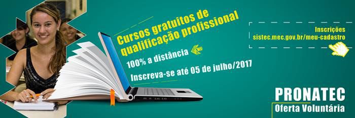 Pronatec: Inscrições abertas para cursos gratuitos a distância