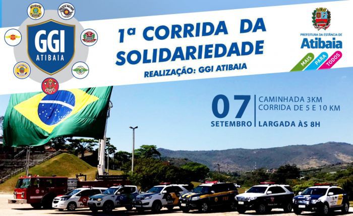 1ª CORRIDA DA SOLIDARIEDADE DE ATIBAIA ACONTECE NESTE SÁBADO