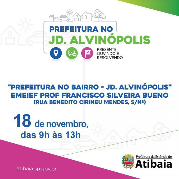 Jardim Alvinópolis recebe hoje Prefeitura no Bairro