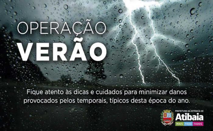 Operação Verão visa reduzir danos causados pela chuva em Atibaia