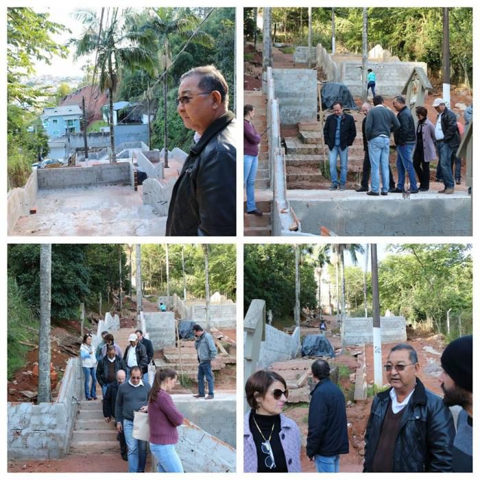 MARIO INUI VISITOU AS OBRAS DO ESCADÃO