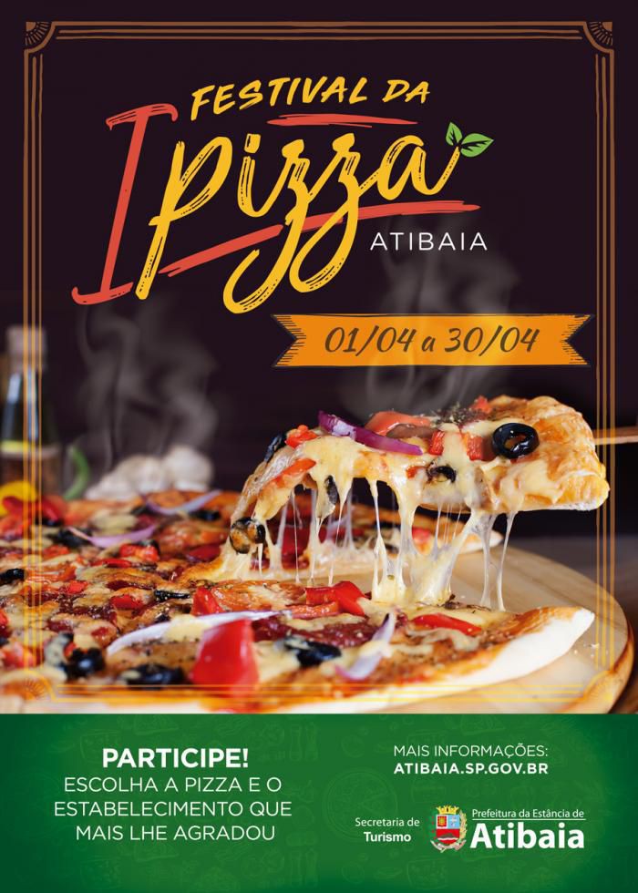I Festival da Pizza de Atibaia começará no próximo dia 1º de abril