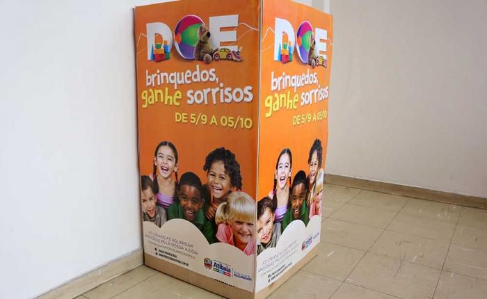 Campanha “Doe brinquedos, ganhe sorrisos” conta com pontos de arrecadação espalhados por toda a cidade