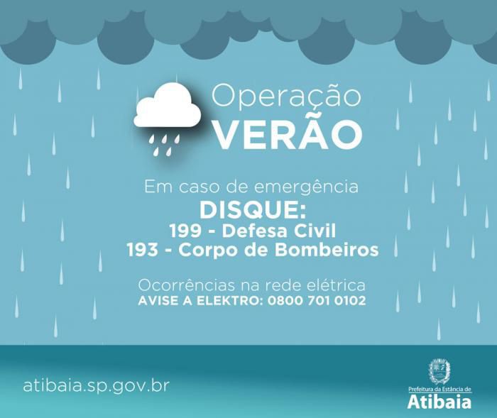 Em Atibaia, Operação Verão começará no dia 1º de dezembro para combater efeitos da chuva